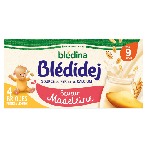 Sữa ngũ cốc Bledina 9m+ (Madeleine)(250mlx4) 